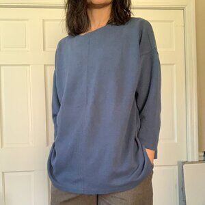 Blue Periwinkle oversized Express sweater Large womens 90s Preppy